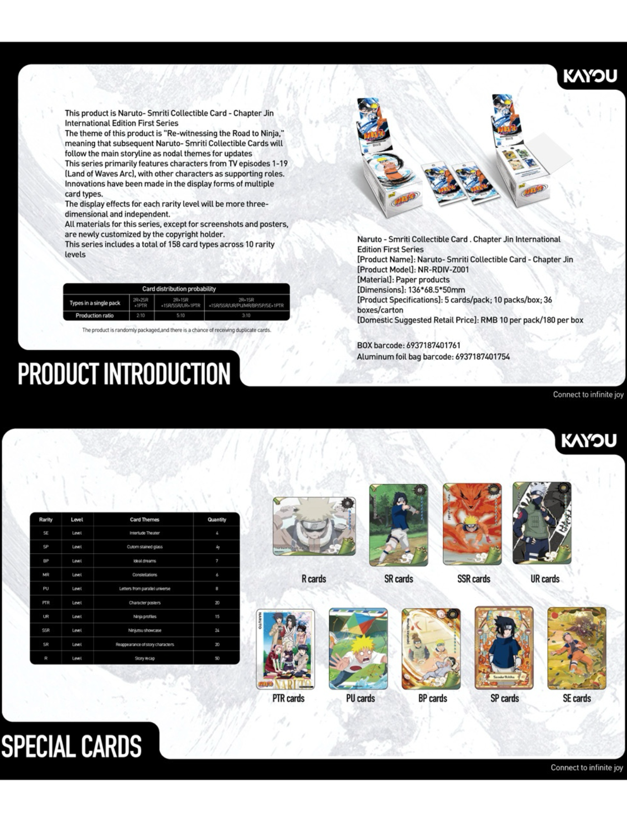 KAYOU Naruto-Smriti Collectible Card - Chapter Jin(English version)