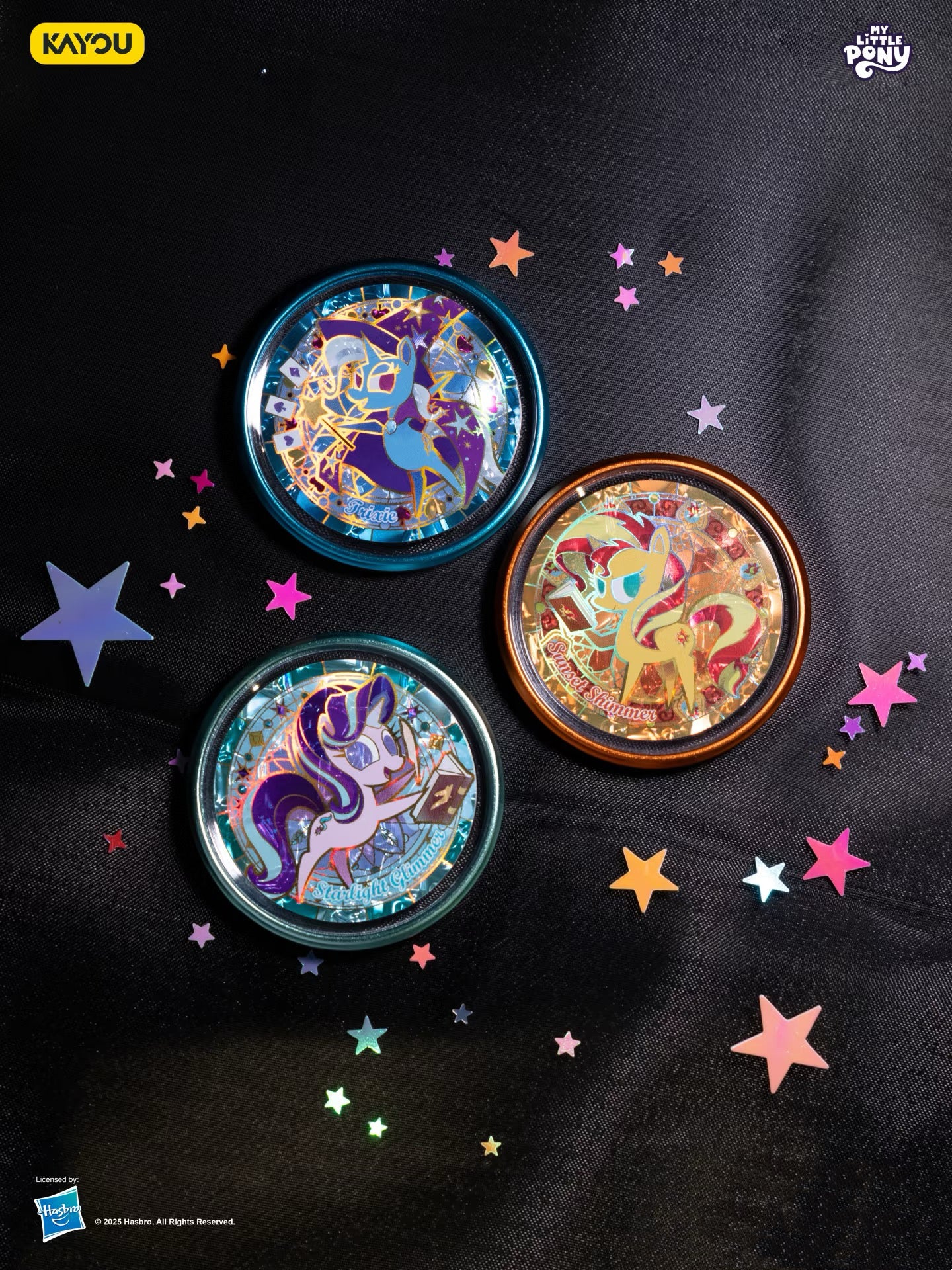 卡游✨小馬寶莉-雙面糖果徽章-星幻版一整盒(內含10個)