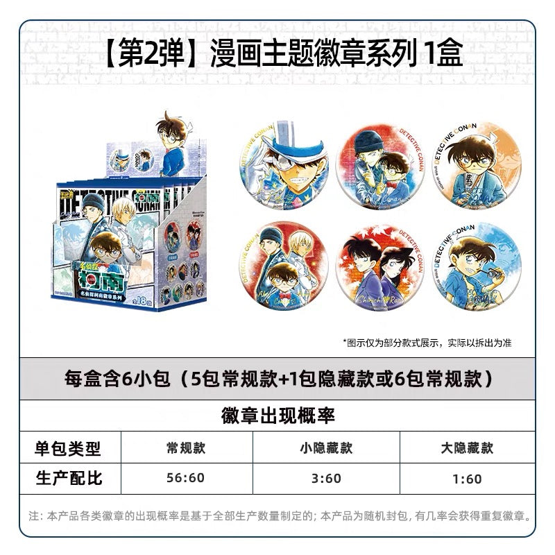 KAYOU 名偵探柯南漫畫主題徽章系列 - 官方正版動漫週邊鐵盒徽章