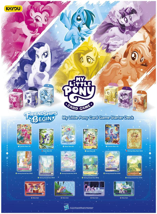 KAYOU My Little Pony Trading Card Game – Friendships Begin – UV English version TCG