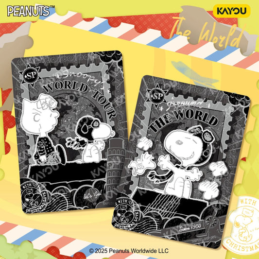 KAYOU Snoopy Peanuts Comics - Miracle Collection - World Travel Cards - Wave 1
