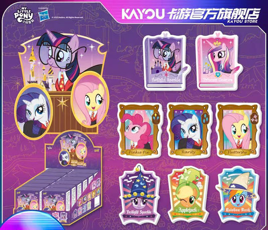 卡友小馬寶莉徽章夾-尋夢版官方正版收藏壓克力胸針夾1盒（內含12枚）卡小遊馬寶莉使命夾尋夢版胸章亞克力官方正版收藏胸夾針子1盒（內含12個）
