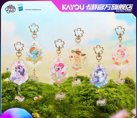 卡遊小馬寶莉魔法花園系列赤壁壓克力掛飾一盒(含6件)卡遊小馬寶莉魔法花園系列Q版壓克力掛件1盒（內含6個）