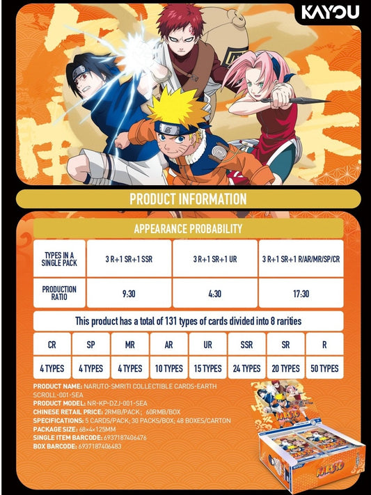 KAYOU NARUTO-SMRITI COLLECTIBLE CARDS-EARTH SCROLL-001