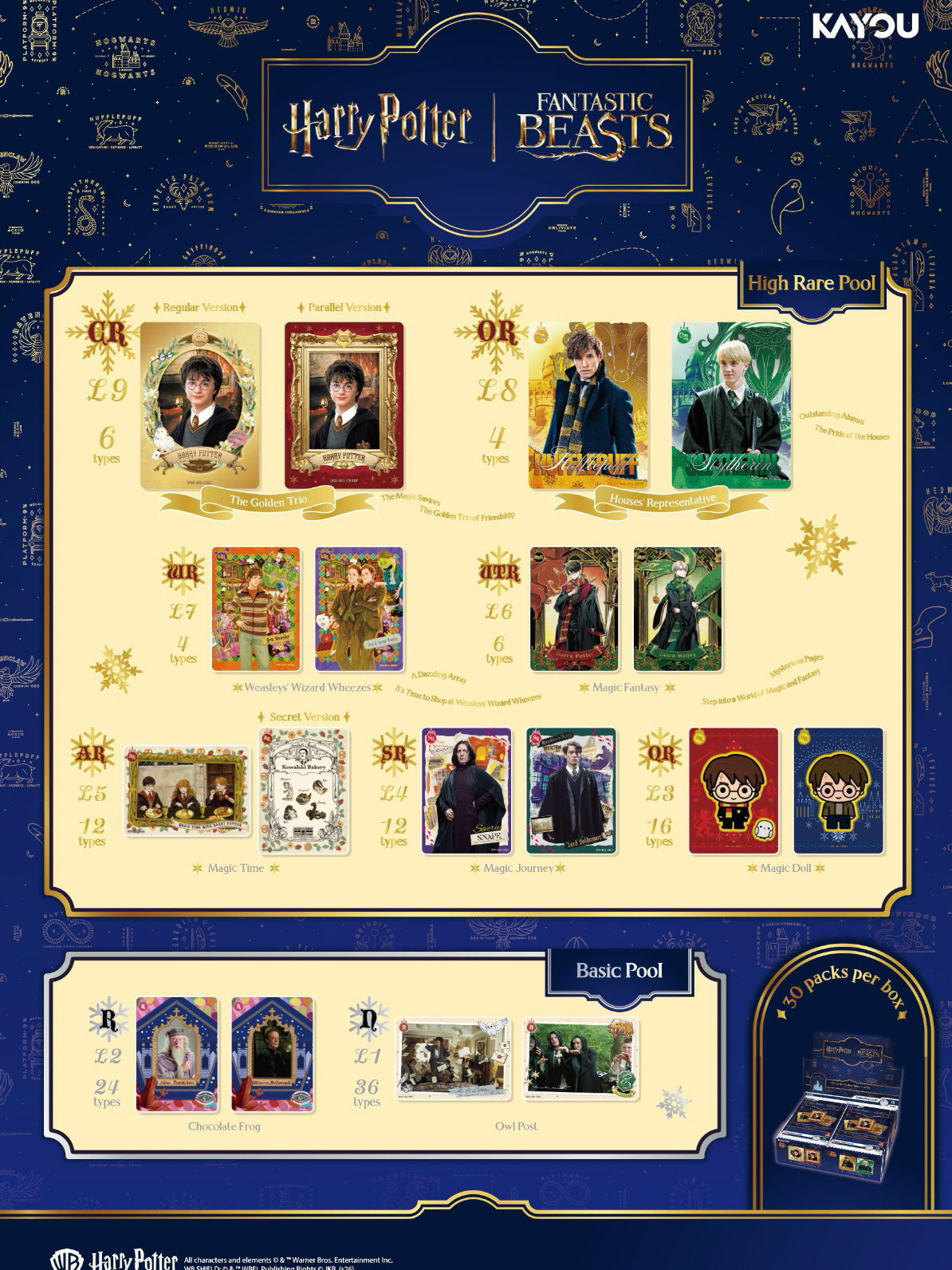 Pre-sale ‼️KAYOU Harry Porter-Wizards' Collectible
Cards-Departure Edition-SEA