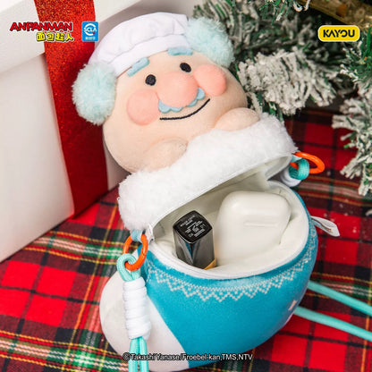 KAYOU Christmas GIFT Series Anpanman Christmas Stocking Plush Pouch 卡遊聖誕禮物系列 麵包超人聖誕襪毛絨小包
