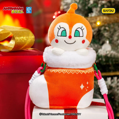 KAYOU Christmas GIFT Series Anpanman Christmas Stocking Plush Pouch 卡遊聖誕禮物系列 麵包超人聖誕襪毛絨小包