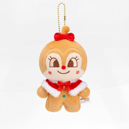 KAYOU Anpanman - Christmas GIFT Series - Gingerbread Man Plush Doll Keychain 卡遊麵包超人 - 聖誕驚喜系列 - 薑餅人毛絨公仔掛件