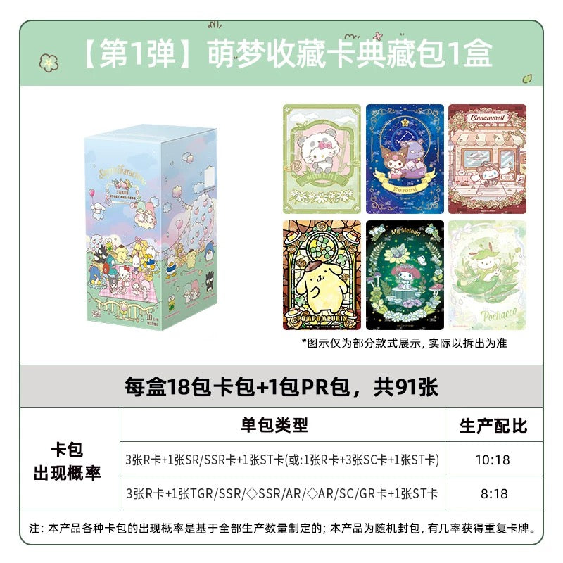 KAYOU Sanrio Family Cute Dream Collection Card Deluxe Pack – Aroma Story, Official Licensed Peripheral Trading Cards