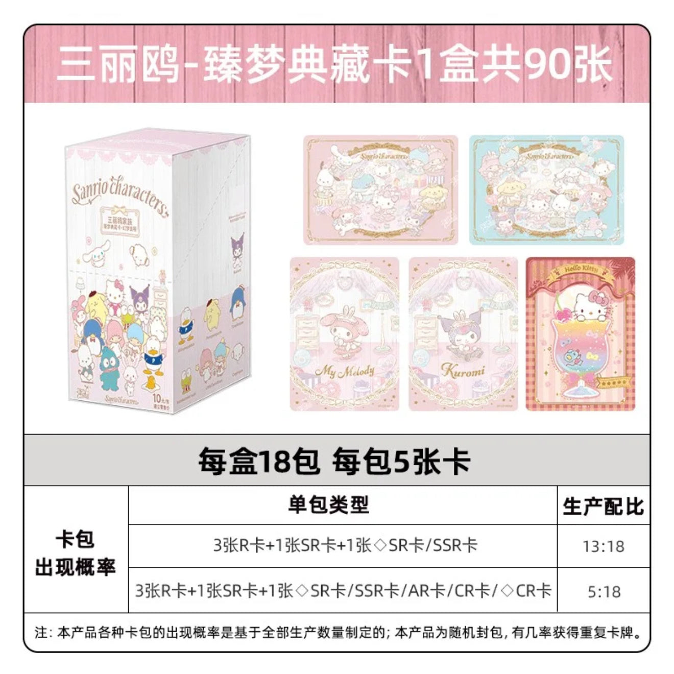 KAYOU Sanrio Family Premium Dream Collection Cards – Fantasy Journey