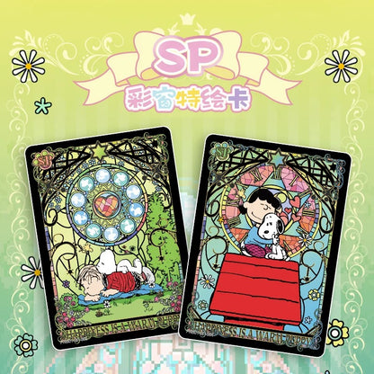 卡遊史努比對應 花生漫畫 花生包第1彈一整盒小卡正版週邊收藏卡牌