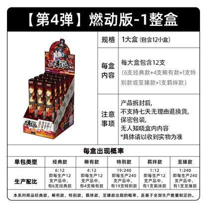 KAYOU 火影忍者盲盒中性筆 - 動感版【一整盒】| 黑色按動式走珠簽名筆，學生友好，高顏值佐助官方聯名動漫文具