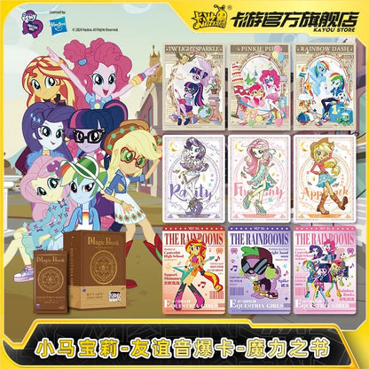 KAYOU MY Little Pony 魔法書友誼爆音卡小馬國女孩官方卡卡遊小馬寶莉對應魔力之書一整盒友情音爆卡小馬國女孩官方卡牌