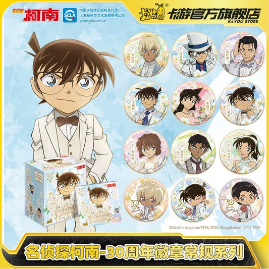 KAYOU Detective Conan 30th Anniversary Badge Regular Series - Official Merchandise Tin Badges