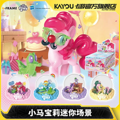 卡游 小馬寶莉迷你場景 官方正版公仔盲盒周邊兒童玩具擺件一整盒