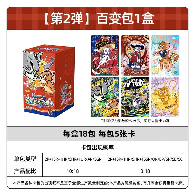 KAYOU 湯姆和傑瑞 BFF 收藏卡 – 多功能套裝系列 2 官方授權動漫收藏卡